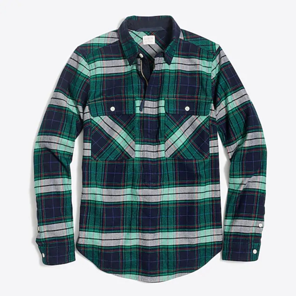 Buffalo check shirt-jacket